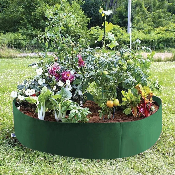 Circular Fabric Raised Garden Bed with Handles