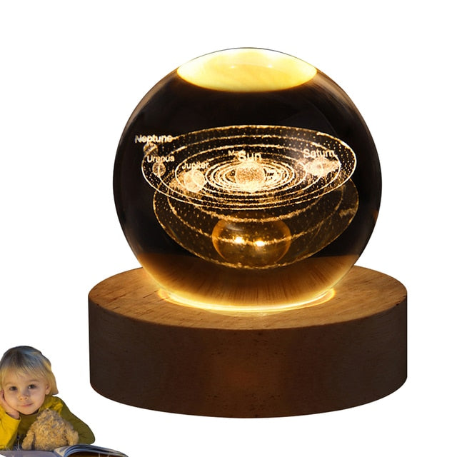 Glowing Crystal Ball Night Light