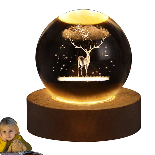 Glowing Crystal Ball Night Light