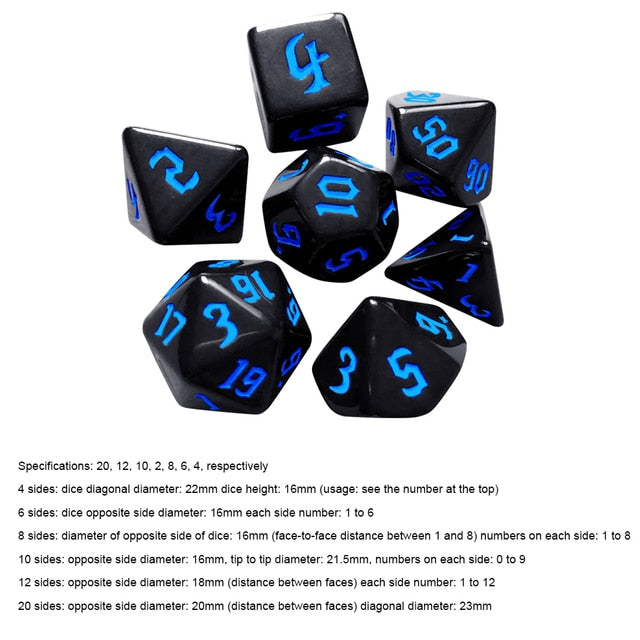 Luminous LED Dice Set