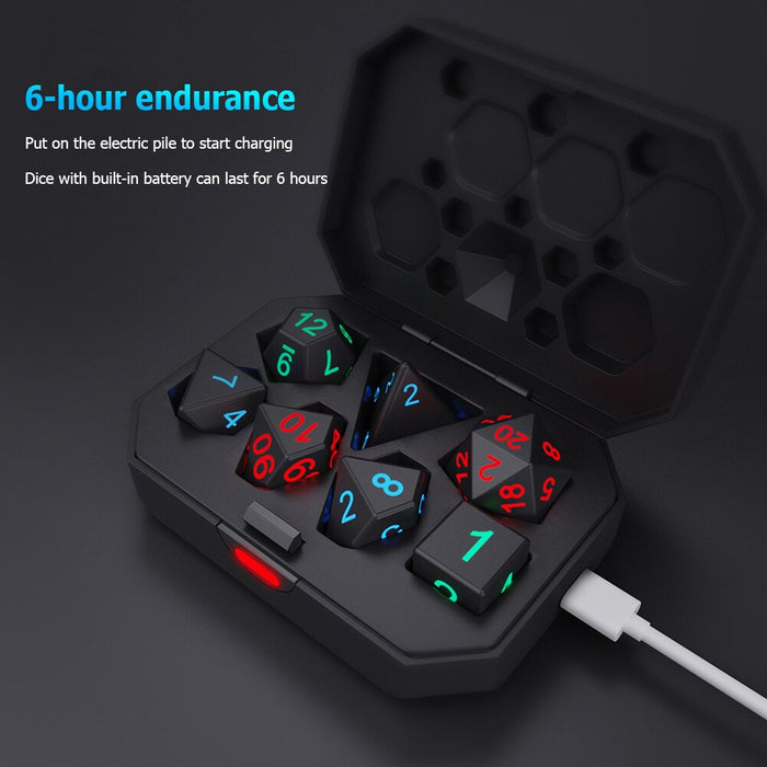 Luminous LED Dice Set